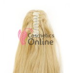 Extensie de par coada ondulata cu cleste 68 cm Blond Deschis Ombre Mixt Cod 39399